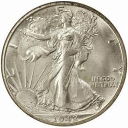 1942-S Walking Liberty 50C. MS-65 (NGC) OH
