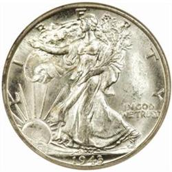 1943-D Walking Liberty 50C. MS-65 (NGC) OH