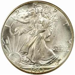 1945-D Walking Liberty 50C. MS-67 (NGC)