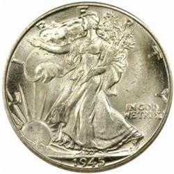 1945-D Walking Liberty 50C. MS-66 (NGC)