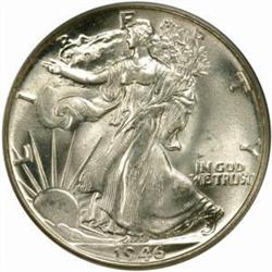 1946 Walking Liberty 50C. MS-65 (PCGS) OGH