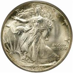1946-S Walking Liberty 50C. MS65 PCGS. OGH