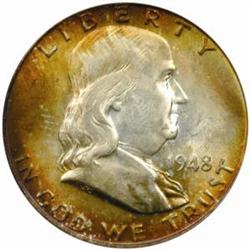 1948 Franklin 50C. MS-65 FBL (PCGS)