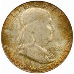 1948-D Franklin 50C. MS-65 FBL (PCGS) CAC