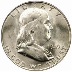 1949-D Franklin 50C. MS-65 FBL (PCGS)