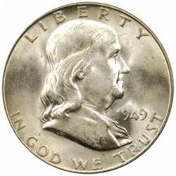 1949-S Franklin 50C. MS-65 FBL (PCGS) CAC