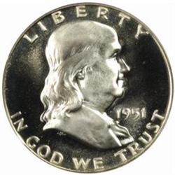 1951 Franklin 50C. PR67 Cameo (PCGS)