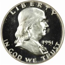 1951 Franklin 50C. PR65 Ultra Cameo (NGC)
