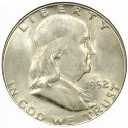 1952-S Franklin 50C. MS-65 FBL (PCGS)