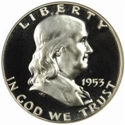 1953 Franklin 50C. PR67 * Cameo (NGC)
