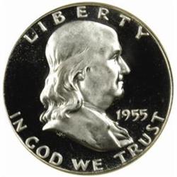 1955 Franklin 50C. PR68 Ultra Cameo (NGC)