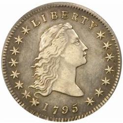 1795 Flowing Hair S$1. Two Leaves VF35 PCGS