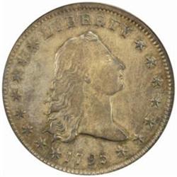 1795 Flowing Hair S$1. Two Leaves VF30 PCGS