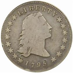 1795 Flowing Hair S$1.Two Leaves. VG8 (PCGS) OGH