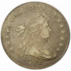 1798 $1.Lg Eagle.Pointed 9, Close Date AU50 PCGS