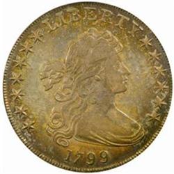 1799 Drape Bust S$1. EF-40 (PCGS) CAC