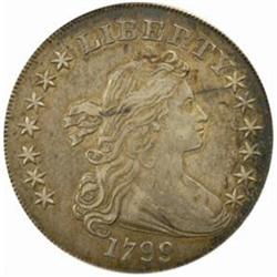 1799 $1.Irregular Date, 13-Stars Rev EF40 PCGS