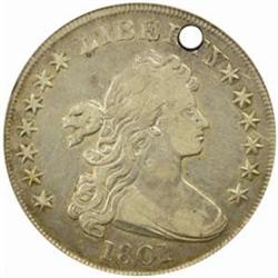 1801 Drape Bust $1.AG3 (ANACS) VF Details-Holed