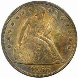 1856 Seated Lib. S$1. VF30 Detail-Clean ANACS