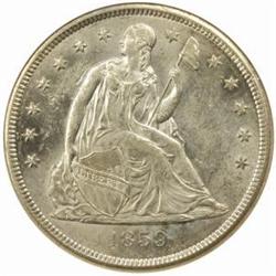 1859-O Seated Liberty Silver Dollar MS-61 (NGC)