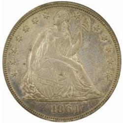 1864 Seated Liberty Silver Dollar PR64 (PCGS) OGH