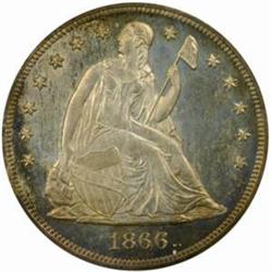 1866 Seated Liberty S$1Motto PR64 (PCGS)
