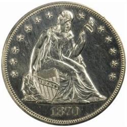 1870 S$1. PR60 Details-Rim Filed, Scratched ANACS