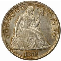1872 Seated Liberty Silver Dollar MS-62 (NGC)