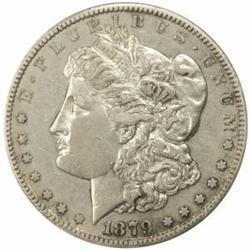 1879-CC $1. Capped Die AU50 Details-Cleaned ANACS