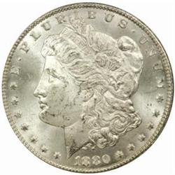 1880/79-CC Morgan S$1. Rev of 1878 MS63 (PCGS)