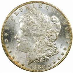 1880-CC Morgan Silver Dollar 8/High 7 MS62 (PCGS)