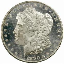 1880-CC Morgan S$1 8/Low 7 MS-62 PL (PCGS)