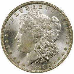 1887/6-O Morgan S$1. VAM-3 Top 100 Vari. MS63 NGC