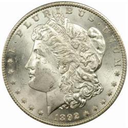 1892-CC Morgan Silver Dollar MS-63 (PCGS) OGH