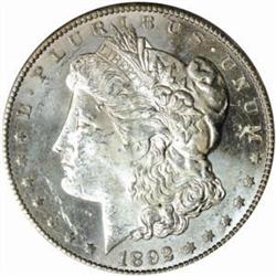 1892-CC Morgan Silver Dollar MS-62 (PCGS) OGH