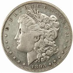 1893-S Morgan S$1. Net EF40 (ANACS) AU Details