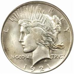 1921 Peace Silver Dollar High Relief MS-65 (PCGS)