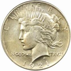 1921 Peace Silver Dollar High Relief MS-64 (PCGS)