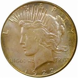 1922-S Peace Silver Dollar MS-65 (PCGS) OGH