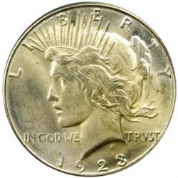 1923-S Peace Silver Dollar MS-65 (PCGS) OGH