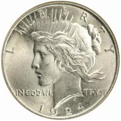 1924 Peace Silver Dollar MS-67 (NGC)