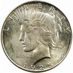 1925-S Peace Silver Dollar MS-65 (PCGS) OGH