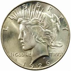 1926 Peace Silver Dollar MS-65 (PCGS) OGH