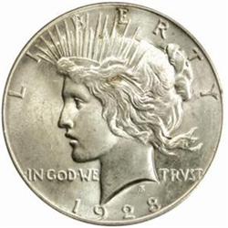 1928 Peace Silver Dollar MS-64 (PCGS)