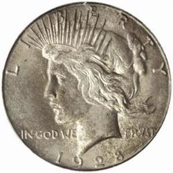 1928-S Peace Silver Dollar MS-64 (PCGS) OGH