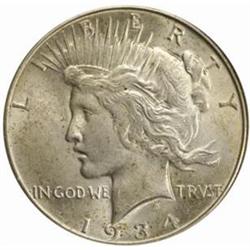 1934-S Peace Silver Dollar MS-62 (PCGS)