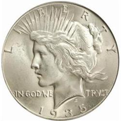 1935-S Peace Silver Dollar MS-64 (PCGS) CAC OGH