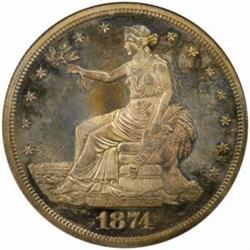 1874 Trade Dollar PR64 (NGC)
