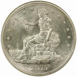 1875-S Trade Dollar Type I/I MS-64 (NGC)