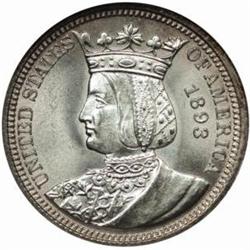 1893 Isabella Quarter MS-64 (NGC)